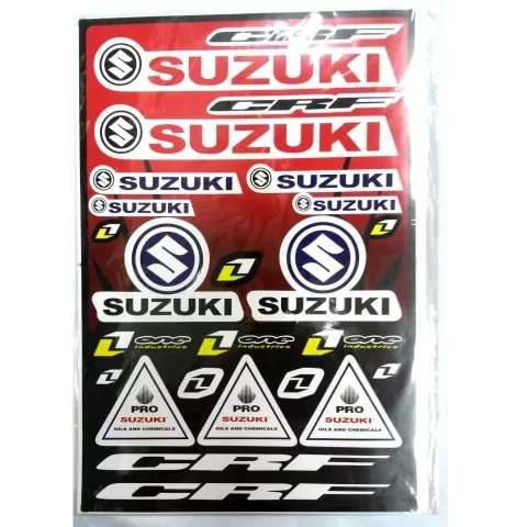 Купить наклейки на мотоцикл Suzuki CRF красные Наклейки на мотоцикл Suzuki CRF красные